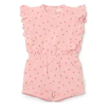 Kojenecký overall Little Dutch Overal letní Sunny Flowers Blush Pink vel. 98/104 (CL25034412LD)