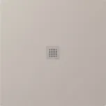 Polysan Polysan, TRENECA sprchová vanička z litého mramoru s možností úpravy rozměru 100x100cm, béžová matná, 84301.81