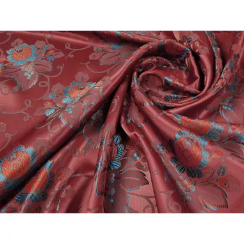 HEDVA ČESKÝ BROKÁT Ondrin 160 krojový brokát VINNÝ LIST ŠLAHOUNY vínová | 73