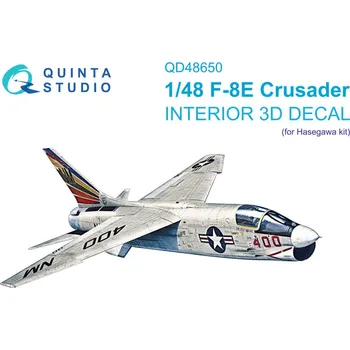 Plastikový model 1/48 F-8E Crusader 3D&col.Interior (HAS/H.2000)