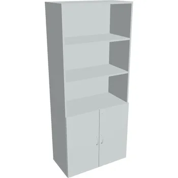 Policová skříň Skříň policová dveřová DZ 5 80 03 (Jednobodové zamykání) - ŠEDÁ , ŠEDÁ