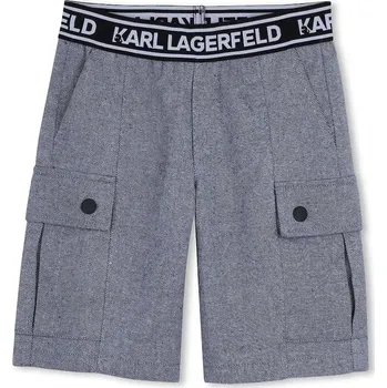Pánské kraťasy Dětské bavlněné šortky Karl Lagerfeld Z31087.102.108 modrá 95X, vel. 108