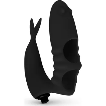 Vibrátor Vibrátor na prst na stimulaci bodu G a klitorisu černý