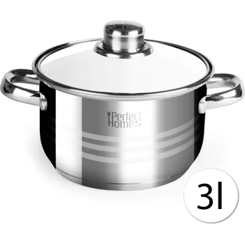 Hrnec Perfect Home 10343 Nerezový hrnec s poklicí, 3 L, 20 cm