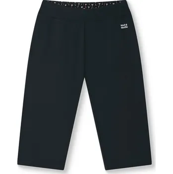 Dámské legíny Dámské bavlněné 3/4 legíny - Wolf & Wolfie H2641B, černá / černý pas Barva: Černá, Velikost: 3XL