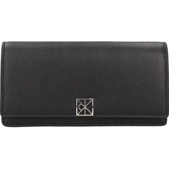 Peněženka Dámská kožená peněženka Calvin Klein Ariel - černá