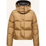 Moncler Dámská Péřová Bunda Castelnou S Plyšem, hnědá, 36