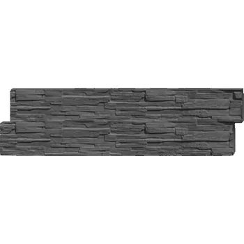 Pletivo Betonový panel k vyvýšenému záhonu kámen grafit Rozměr desky záhonu: 100x25cm