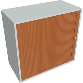 Policová skříň Skříň polic rolet levá DZ 2 80 03 L - TŘEŠEŇ , ŠEDÁ