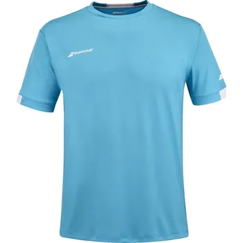 Chlapecké tričko Dětské tričko Babolat Play Crew Neck Tee Boy Cyan Blue 8 - 10 let