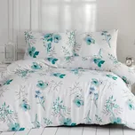 FLANELOVÉ POVLEČENÍ FLANELOVÉ 160X200 CM, 2KS 70X80 CM KVĚTY