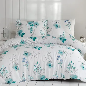 Povlečení FLANELOVÉ POVLEČENÍ FLANELOVÉ 160X200 CM, 2KS 70X80 CM KVĚTY