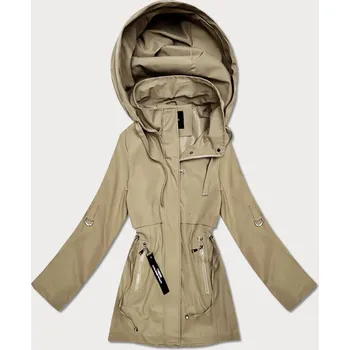 Cienka kurtka z podwijanymi rękawami Goodlookin piaskowa (KK60410-5#) odstíny béžové XL (42)