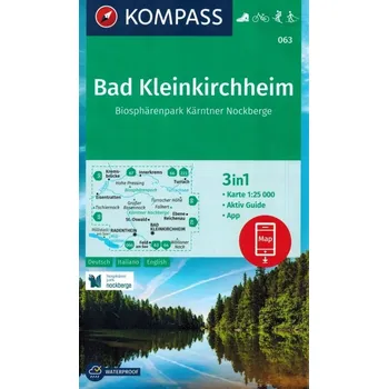 K 063 Bad Kleinkirchheim mapa Kompass Austria Kolektiv autorů - Mapa Bad Kleinkirchheim, Kompass Rakousko