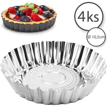 Forma na pečení Kitchen&home 14518 Forma na tartaletky 10,5x2,3cm, 4ks