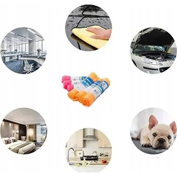 Utěrka Mikrovláknová Utěrka Verk Group (mikrovlákno) v balení po 4 kusech ks vícebarevná