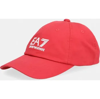 Kšiltovka Bavlněná baseballová čepice EA7 Emporio Armani AF15502.7X000592 červená 33X, vel. S