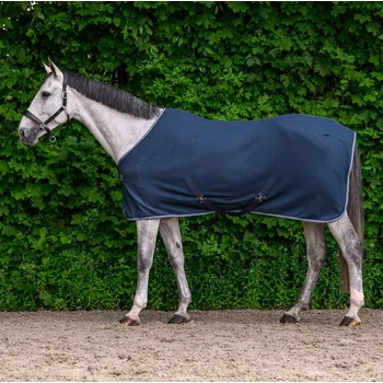 Sport Waldhausen odpocovací deka ECONOMIC flecce s křížovým zapínáním - noční modrá - 125