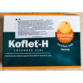 Zdraví Himalaya Koflet-H Orange 12 pastilek
