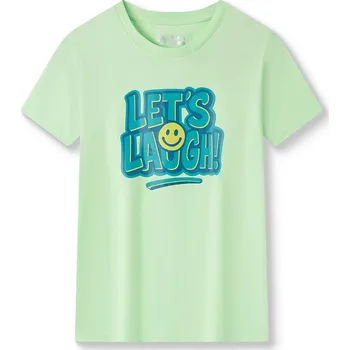 Chlapecké tričko Chlapecké bavlněné tričko s krátkým rukávem - Wolf & Wolfie S2603, zelinkavá Barva: Zelinkavá, Velikost: 146