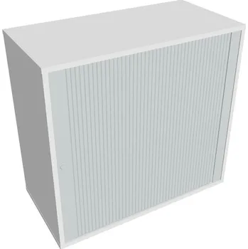 Policová skříň Skříň polic rolet levá DZ 2 80 03 P - ŠEDÁ , BÍLÁ