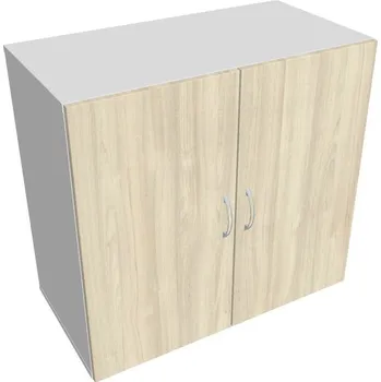 Policová skříň Skříň dveřová D 2 80 01 - AKÁT , BÍLÁ