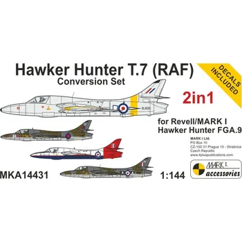 Plastikový model 1/144 Hunter T.7 (RAF) Conversion set (REV/MARK 1)