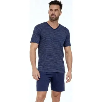 Pánské pyžamo Pánské pyžamo Cornette 330/50 - bavlna Tmavě modrá 4XL