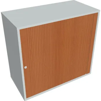 Policová skříň Skříň polic rolet levá DZ 2 80 03 P - TŘEŠEŇ , ŠEDÁ