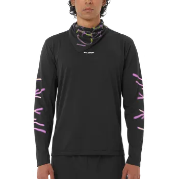 Pánské tričko Triko s dlouhým rukávem Salomon SHAKEout CORE LS TEE GFX M lc2791200 Velikost M