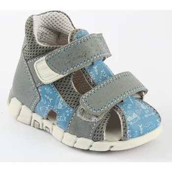 Pracovní obuv SANTÉ N/810/401/P80/16 MODRÁ / Dětské zdravotní sandály - modrá/šedá 20