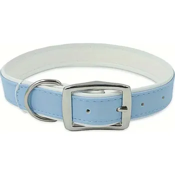 Obojek pro psa Kožený obojek pro psy (více barev) Barva: Modrá, Velikost: L