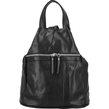Městský batoh Stylový dámský koženkový batoh Narcisa, černý