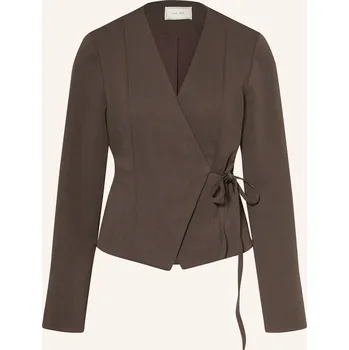 Dámská halenka Neo Noir Dámská Zavinovací Halenka Simmi, tmavě hnědá, 34