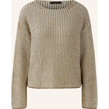 Dámský svetr Oui Dámský Svetr S Třpytivou Přízí, světle hnědá / zlatá /...