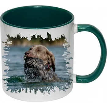 Moon River Lovu Zdar pes ve vodě hrnek pro myslivce 330 ml