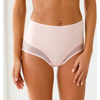 Dámské spodní prádlo Sada 2 kalhotek super maxi, z mikrovlákna a tylu růžová 42/44
