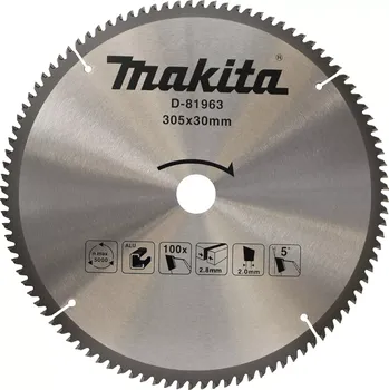 Pilový kotouč MAKITA D-81963 pilový kotouč 305*30 100Z TCT na hliník (old=D-73025)