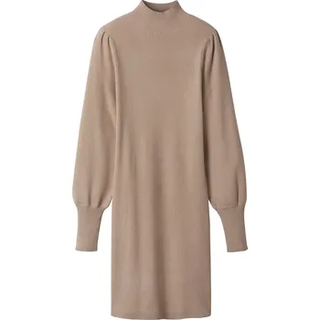 Dámská móda esmara® Dámské úpletové šaty (béžová, L(44/46))