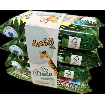 Dada dětské vlhčené ubrousky 4x60 Everyday