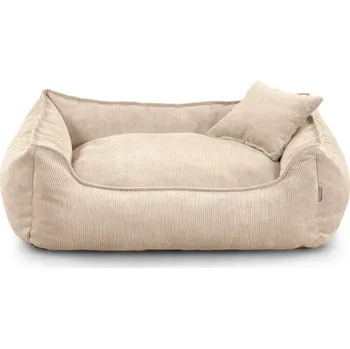 Pelíšek pro psa Vsepropejska Finley manšestr pelech pro psa se zipem Barva: Slonová kost, Rozměr (cm): 65 x 45