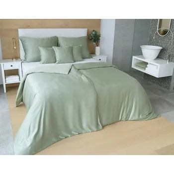 Povlečení Matějovský Povlečení bambus - Luna - zelená Velikost: 140/200+70/90 poslední 1 ks