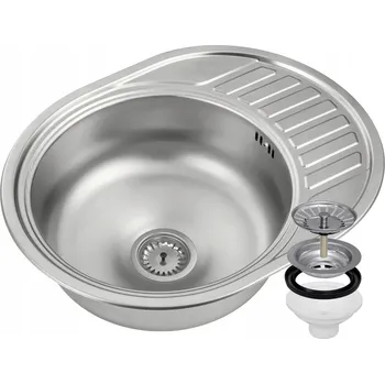 Nerezový dřez Jednokomorový dřez Granitan OCELOVÝ ocel stříbrný