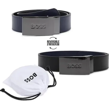 Opasek Dětský kožený pásek BOSS J53151.60.75 černá 99X, vel. 65