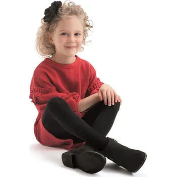 Knittex dětské punčocháče černé viskóza velikost 146