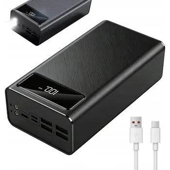 Powerbanka Powerbanka 50000mAh USB-C Mega Výkonná Rychlé Nabíjení Svítilna