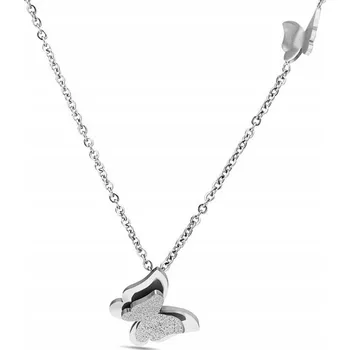 Náhrdelník Stříbrný Náhrdelník Motýl Butterfly Ocel Ocel