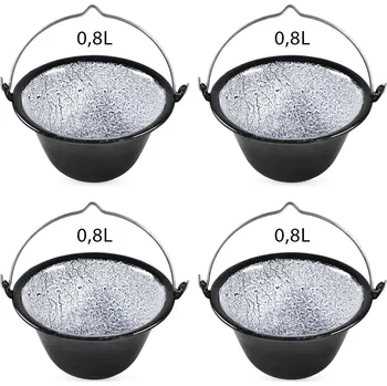 kotlíky Perfect Home Servírovací kotlík 0,8L, 4ks, smalt, 90411