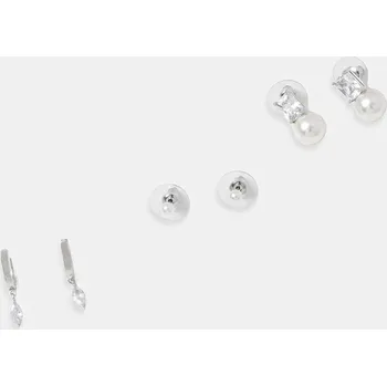 Náušnice Náušnice Aldo AURELIIE 3-pack AURELIIE.102 stříbrná SLV, vel. ONE SIZE