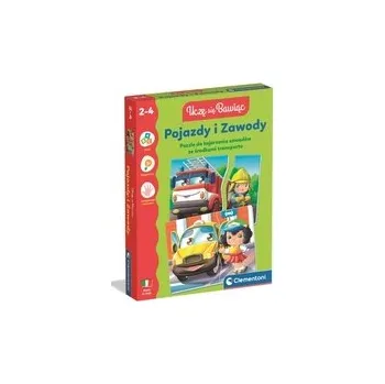 Puzzle Pojazdy i zawody układanka edukacyjna 2-4l CLEMENTONI 50416 CLM